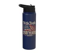 American Flag 2026 250 Years 1776 4th of July We The People Stainless Steel Insulated Water Bottle
