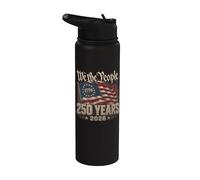 American Flag 2026 250 Years 1776 4th of July We The People Stainless Steel Insulated Water Bottle