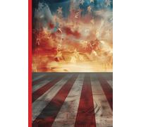 American Flag and Flames Composition Notebook - Perfect for Firefighters, First Responders, and Patriotic Heroes, 8.5 x 11 Inches, 120 Wide-Ruled Pages
