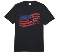 American Flag Bald Eagle 4th of July Comfort Colors Adult Heavyweight T-Shirt