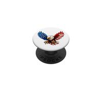 American Flag Bald Eagle Patriotic 4th of July USA PopSockets PopGrip Adhesivo
