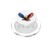 American Flag Bald Eagle Patriotic 4th of July USA PopSockets PopGrip para MagSafe
