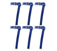American Flag Belt D-Ring Canvas Web Belt for Men & Women - Casual Fabric= (Blue,6pcs)