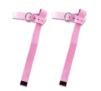 American Flag Belt D-Ring Canvas Web Belt for Men & Women - Casual Fabric= (Pink 1,2pcs)