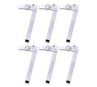 American Flag Belt D-Ring Canvas Web Belt for Men & Women - Casual Fabric= (White,6pcs)