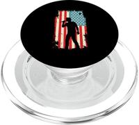 American Flag Cantante Vocalista Música Karaoke USA PopSockets PopGrip para MagSafe