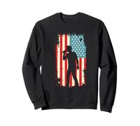 American Flag Cantante Vocalista Música Karaoke USA Sudadera