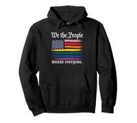 American Flag Gay Pride Month We The People Means Everyone Sudadera con Capucha
