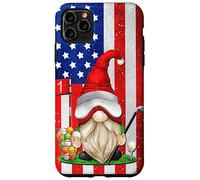 American Flag Golf GNOME For Women and Men Patriotic Golf Carcasa para iPhone 11 Pro MAX