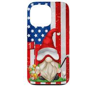 American Flag Golf GNOME For Women and Men Patriotic Golf Carcasa para iPhone 13 Pro