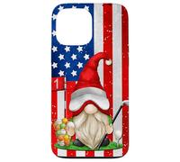 American Flag Golf GNOME For Women and Men Patriotic Golf Carcasa para iPhone 13 Pro MAX