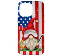 American Flag Golf GNOME For Women and Men Patriotic Golf Carcasa para iPhone 14 Pro MAX