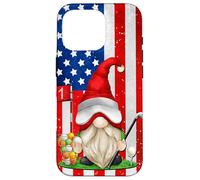 American Flag Golf GNOME For Women and Men Patriotic Golf Carcasa para iPhone 16 Pro