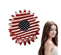 American Flag hairClip - Women Patriotic Non-slip Hairpin,Women Flag hairClips | Individuality And Celebrate With A Touch Of Elegance. Enhance Your Hairstyle Effortlessly With This Must-have Access