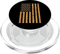 American Flag Honeycomb Honey Bees Beekeeping Beekeeper Gift PopSockets PopGrip para MagSafe