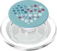 American Flag Patriotic Dog and Cat Paw Print 4th of July PopSockets PopGrip para MagSafe