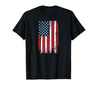 American Flag Patriotic US T-Shirt USA Camiseta