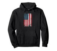 American Flag Patriotic US T-Shirt USA Sudadera con Capucha