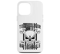 American Flag Skull Bones 4th July Too Cool for British Rule Carcasa para iPhone 13 Pro MAX