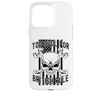 American Flag Skull Bones 4th July Too Cool for British Rule Carcasa para iPhone 15 Pro MAX