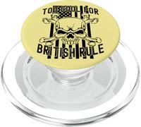 American Flag Skull Bones 4th July Too Cool for British Rule PopSockets PopGrip para MagSafe
