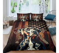 American Flag Style Art Funda de Edredón Juego de Ropa de Cama de 3 Piezas Diseño 3D American Flag Estilo Arte Funda Edredon Incluye Funda de Almohada a Juego for niños King（220x240cm）