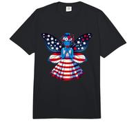 American Flag USA Fairies Pride 4th of July Anniversary Girl Comfort Colors Adult Heavyweight T-Shirt
