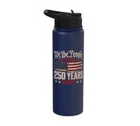 American Flag We The People 2026 250 Years 1776 4th of July Stainless Steel Insulated Water Bottle