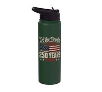 American Flag We The People 2026 250 Years 1776 4th of July Stainless Steel Insulated Water Bottle