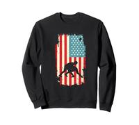 American Flag Wrestler Wrestling Takedown Deportes de Combate Sudadera