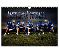 American Football - Athleten (Wandkalender 2026 DIN A4 quer), CALVENDO Monatskalender: Dynamische Bilder zeigen die Spieler in heroischen Posen und packenden Spielszenen