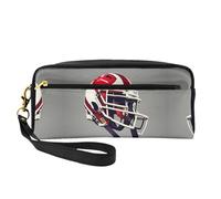 American Football - Bolsa de maquillaje portátil para mujer, bolsa de maquillaje para bolso, organizador de accesorios, Black, Talla única, Neceser de maquillaje