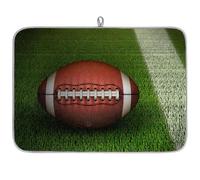 American Football Field - Tapete absorbente de microfibra para secar platos, escurridor de platos para cuchara de cocina, plato de vidrio, 18 x 24 pulgadas