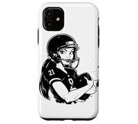 American Football Girl Comic Look Carcasa para iPhone 11
