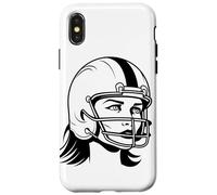 American Football Girl Deporte al Aire Libre para niñas Carcasa para iPhone X/XS