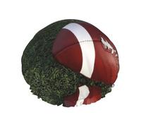 American Football - Gorro de ducha con doble banda elástica impermeable con orejas con volantes, para cocina, a prueba de aceite, se puede reutilizar