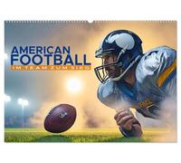 American Football - im Team zum Sieg (Wandkalender 2026 DIN A2 quer), CALVENDO Monatskalender: Dynamische Spielszenen im Stil des American Football