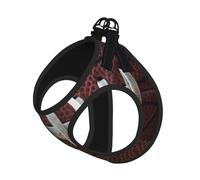 American Football - Juego de correa reflectante ajustable para gatos, perros y mascotas pequeñas, chaleco de malla transpirable suave con correa a prueba de fugas