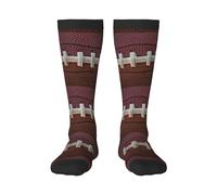 American Football Laces - Calcetines divertidos unisex para hombres y mujeres, calcetines de vestir casuales divertidos, calcetines cálidos de invierno, 3 Negro, talla única