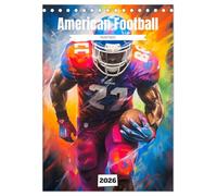 American Football. Paintings (Tischkalender 2026 DIN A5 hoch), CALVENDO Monatskalender: Die Stärke und Leidenschaft des American Footballs