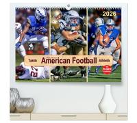 American Football - Taktik und Athletik (hochwertiger Premium Wandkalender 2026 DIN A2 quer), Kunstdruck in Hochglanz: Teamsport der Extra-Klasse