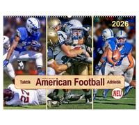 American Football - Taktik und Athletik (Wandkalender 2026 DIN A2 quer), CALVENDO Monatskalender: Teamsport der Extra-Klasse.