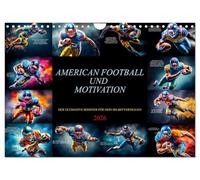 American Football und Motivation (Wandkalender 2026 DIN A4 quer), CALVENDO Monatskalender: Die Bilder werden dein Jahr mit American Football und unerschütterlicher Motivation füllen.