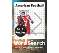 American Football Word Search Puzzle Book: Easy to Read Print | 6 x 9 inches, 144 pages | 70+ puzzles - Gift for Vacations, Holidays, and Relaxing Times