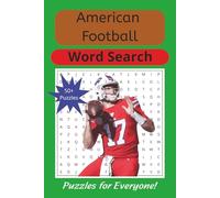 American Football Word Search PuzzleBook: Word Searches with Easy to Read Print about American Football, Pro Football and Gridiron Football and More | ... Gift for Vacations, Holidays and Free Times