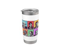 American Gangsters Mafia Bosses Vaso térmico de acero inoxidable de doble pared