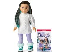 American Girl Corinne Tan Girl of the Year 2022 18-inch Doll and Book with Sweater Leggings and Boots For Ages 8+