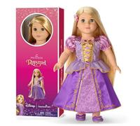 American Girl, Disney, Rapunzel, muñeca de 18 pulgadas, pelo largo rubio dorado, ojos azul-verdes, incluye clip para el pelo, a partir de 6 años