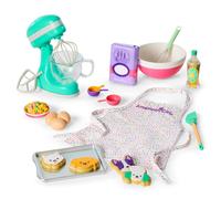American Girl Summer McKinny Girl of The Year 2025 Accesorios para hornear para muecas de 18 pulgadas con accesorios para hornear Comida simulad