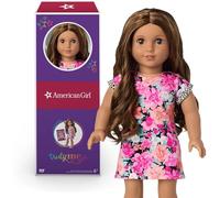 American Girl Truly Me - Muñeca #117 de 18 Pulgadas con Ojos Marrones, Cabello castaño Oscuro con Reflejos, Piel bronceada, Vestido Camiseta, para Mayores de 6 años